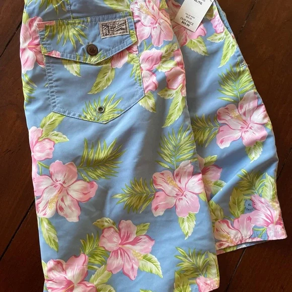 Ralph Lauren Polo XL Hibiscus $70/35 Nautica Coral/navy sail XL Orig $60/25 - Picture 2 of 6